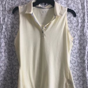 Adidas sleeveless golf polo